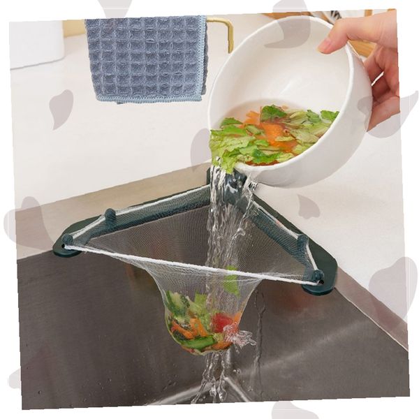 싱크대 음식물 거름망 삼각형 접이식 채소 세척 배수 필터 7,640원