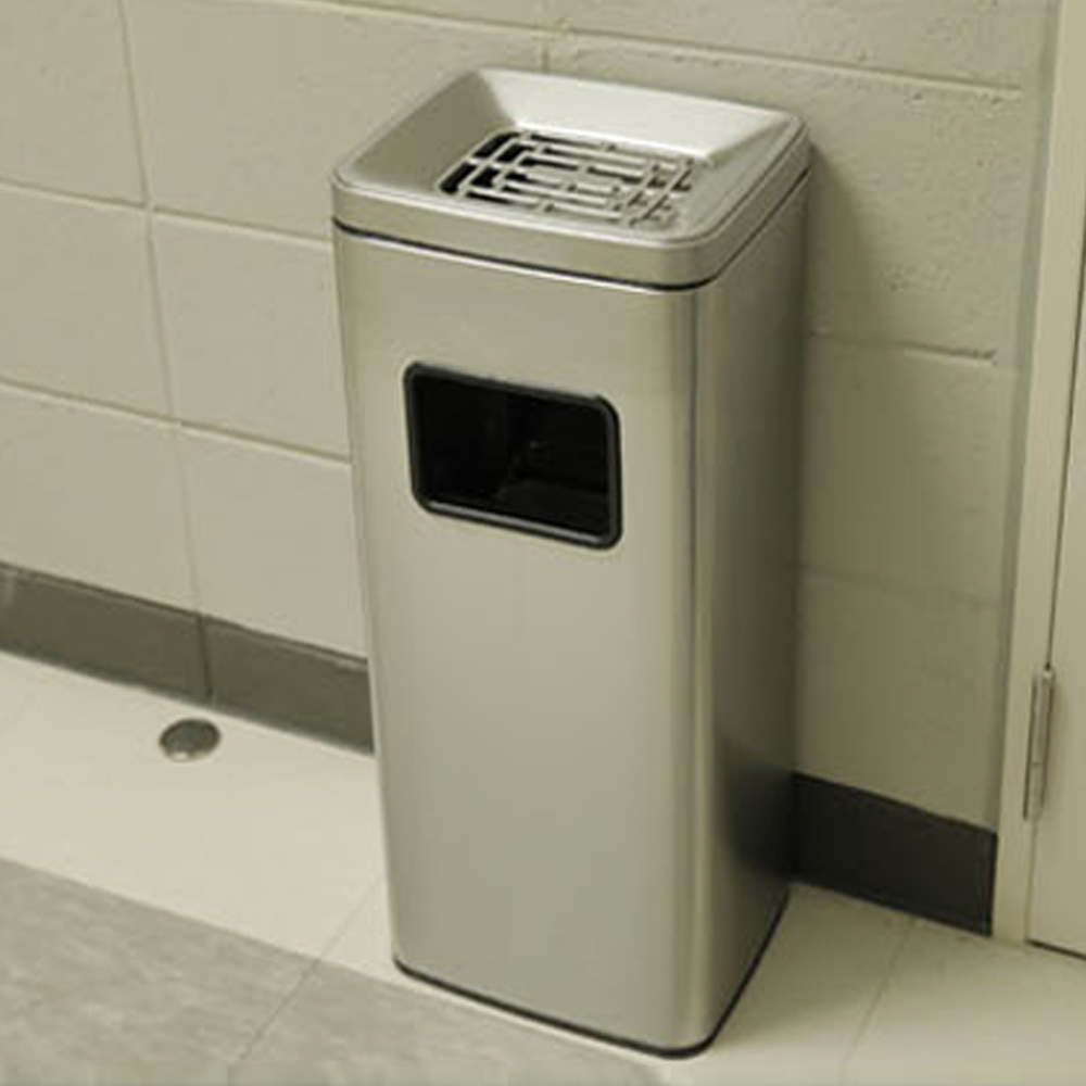 NEW 스테인리스 사각 야외휴지통재떨이/재떨이겸용/업소/야외, 스테인레스 64,900원