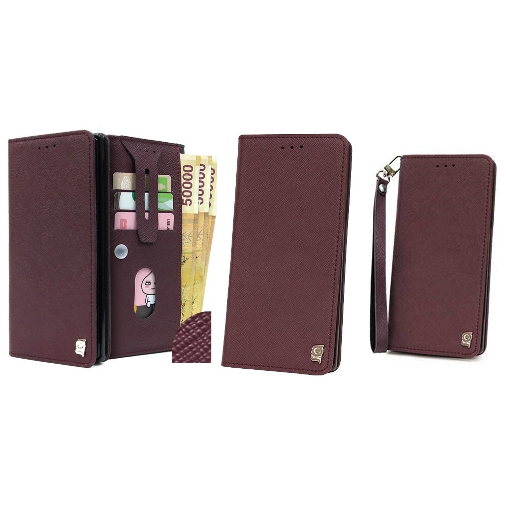 갤럭시 점프3 케이스 SM-M446K 천연 소가죽 케콥 (프랍디엘) (플립) 스트랩 줄 카드 지폐 수납 포켓 지갑 (뽁뽁이 덮개 장금장치 커버) 26,880원