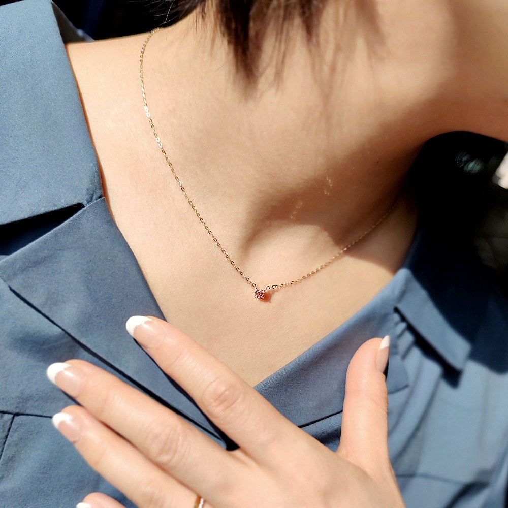 에버링 18K 금 핑크 랩다이아몬드 목걸이 0.2캐럿(감정서) 로즈데이_NLPM82302 DIAMOND GIFT 567,000원