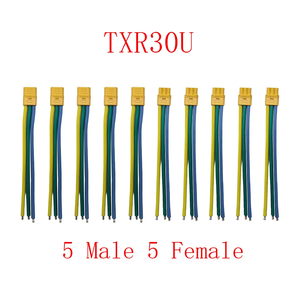 5쌍 XT90 / XT60H / XT30 플러그 남성  여성 소켓 커넥터 10CM 실리콘 와이어 포함 RC 리포 배터리 FPV 레 30,500원