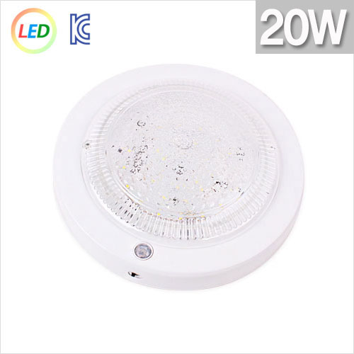 국산 LED 센서등 원형 20W 주광색 현관 베란다등 7,600원