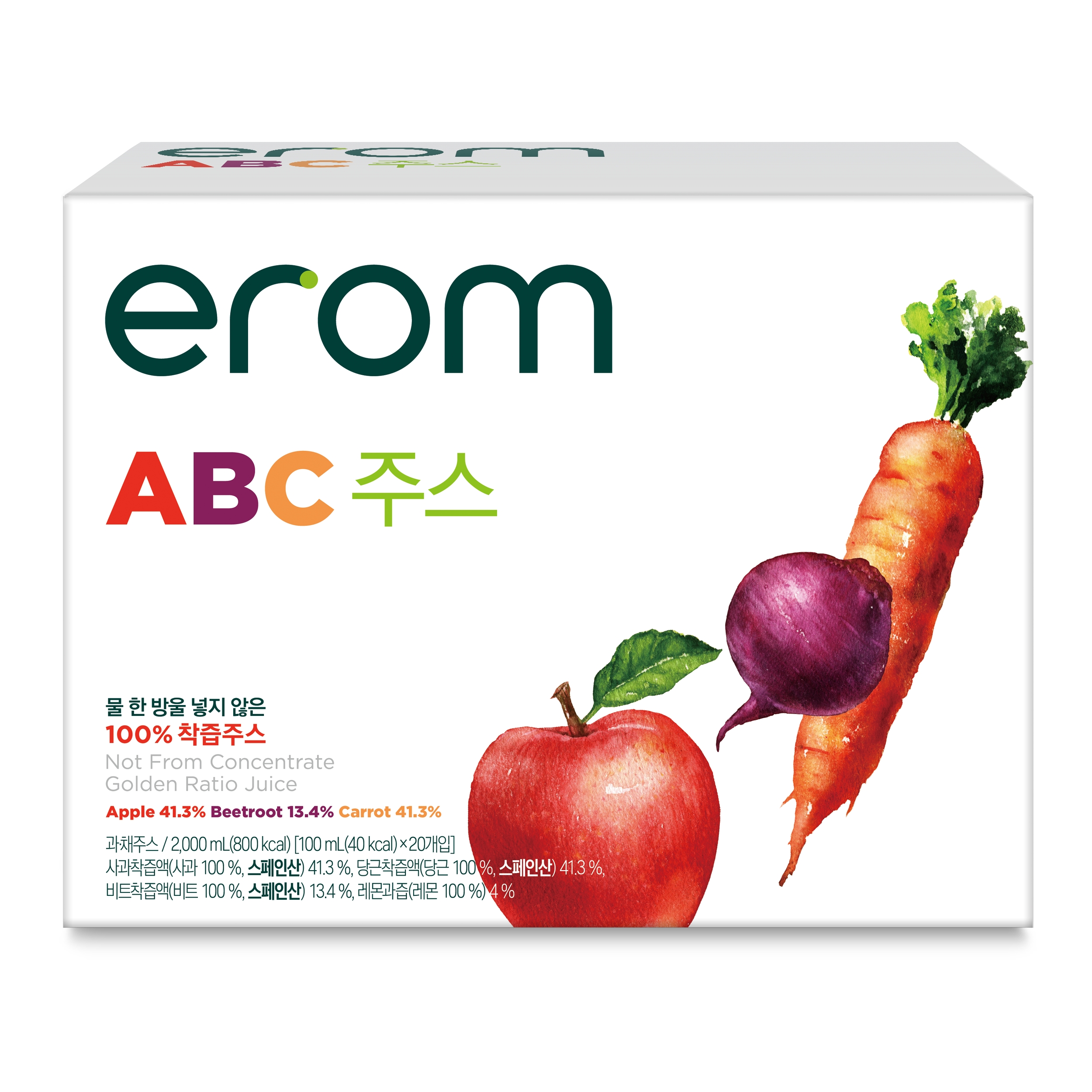 이롬 ABC주스, 100ml, 20개 22,780원