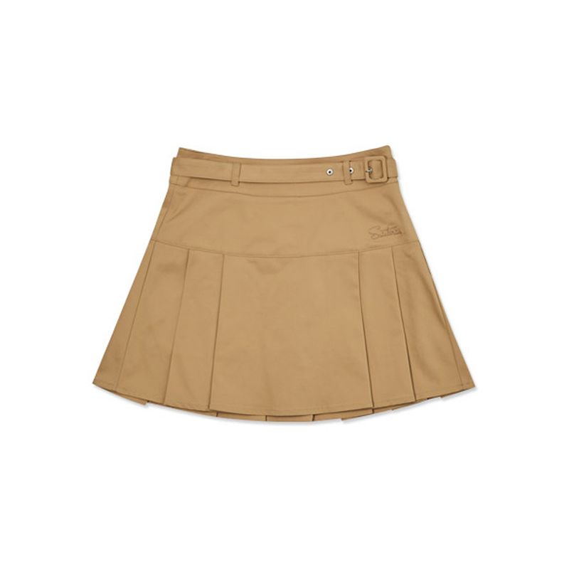 세인트나인 여성 벨티드 플리츠 스커트 BEIGE 112,480원