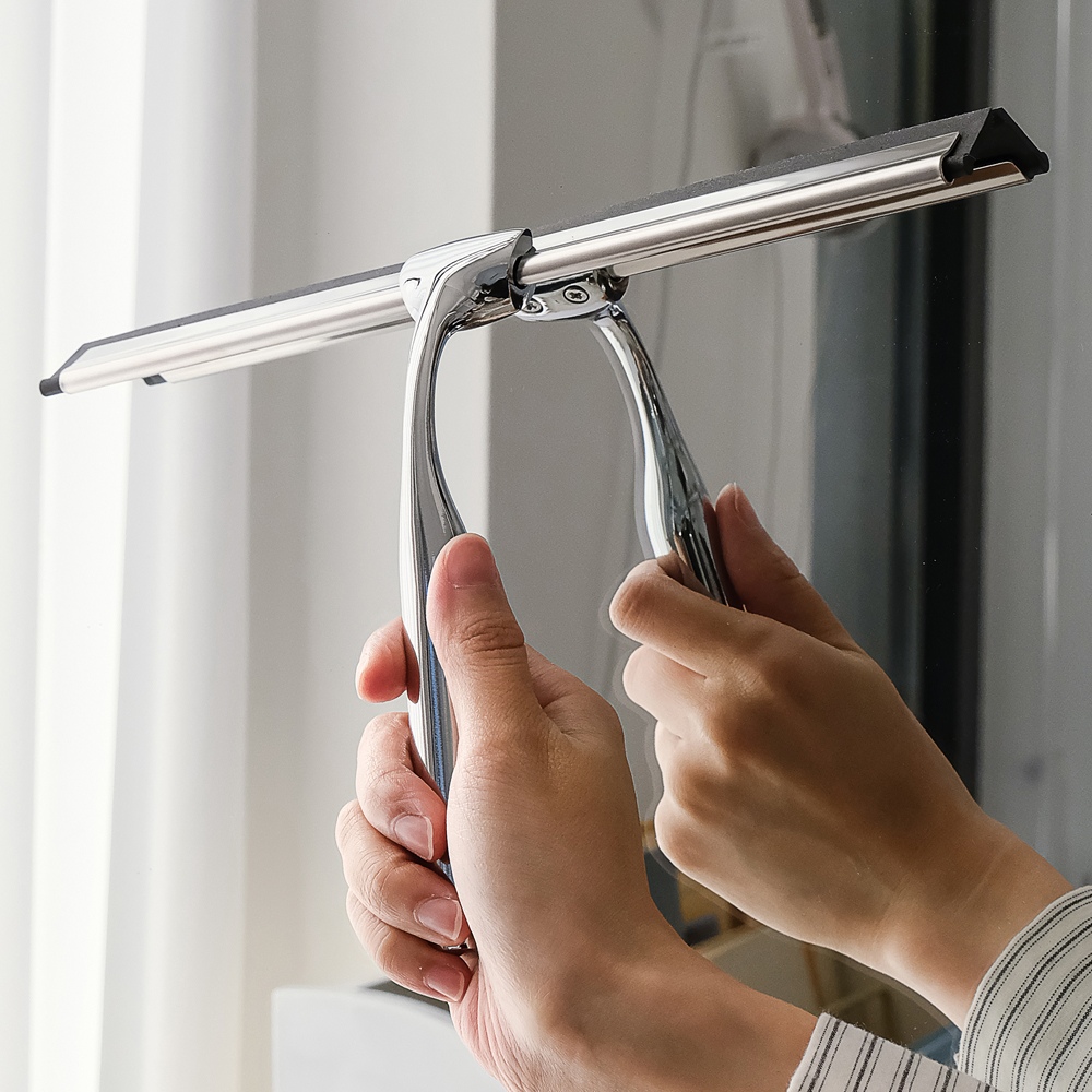 리빙공감 스텐304 고급 거치대형 욕실 스퀴지, 1개, 실버 9,500원