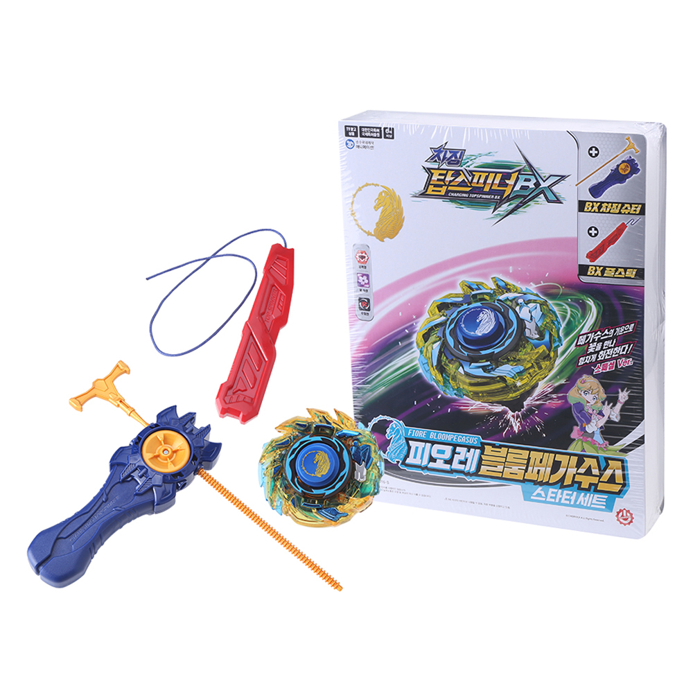 초이락 차징 탑스피너 BX 피오레 블룸페가수스 스타터 배틀팽이 세트, 혼합색상, 1개 16,760원