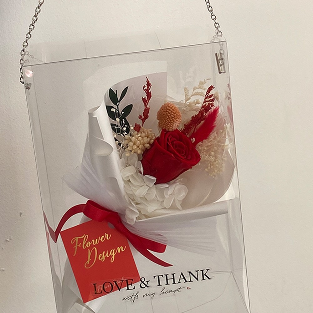 졸업식 입학식 장미 꽃다발 비누 꽃다발 체인 케이스 28,000원