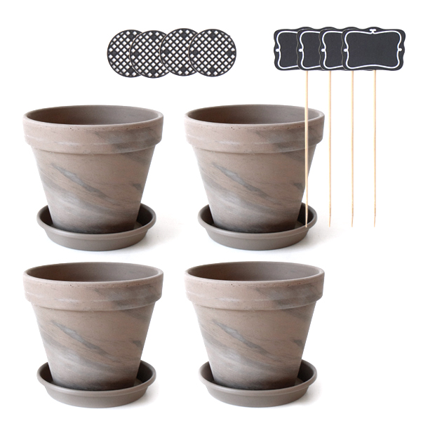 독일 표준형 바솔트 토분+화분받침 4P 23,110원