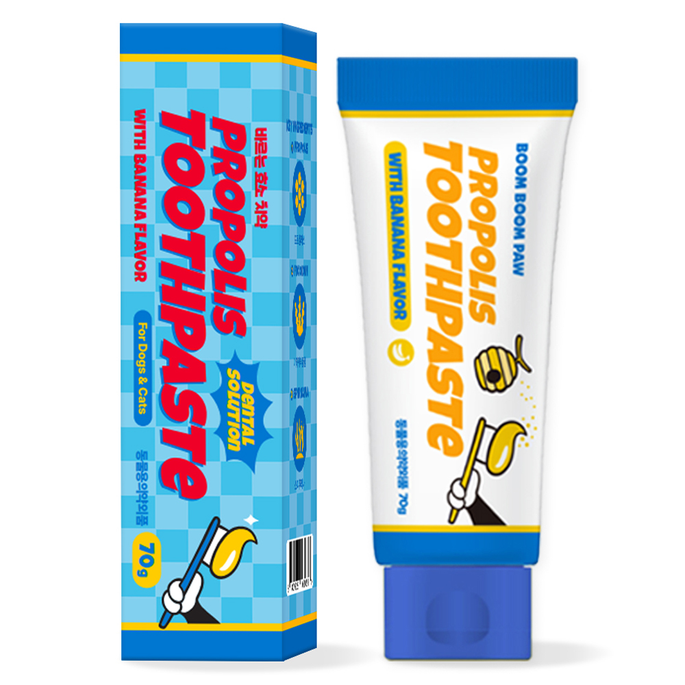 붐붐포 반려동물 프로폴리스 효소 바르는 치약 바나나향 7,900원