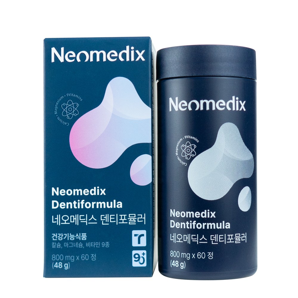 [공식판매처] 네오메딕스 덴티포뮬러 치아 뼈 건강 멀티 기능성 칼슘 영양제 60정 1개월, 60정, 1개 41,500원