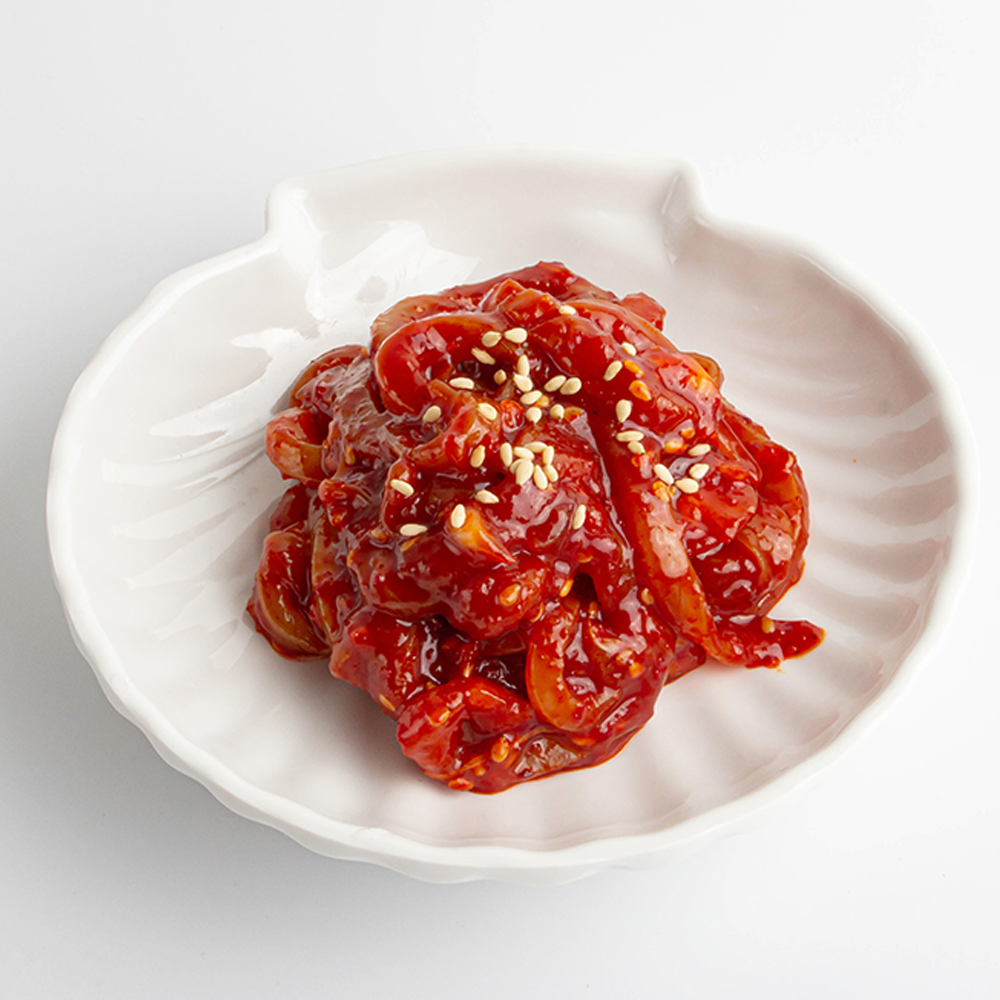 오징어젓갈 전라도식 국내가공 매콤달콤 밥도둑 반찬, 1개, 500g 12,690원