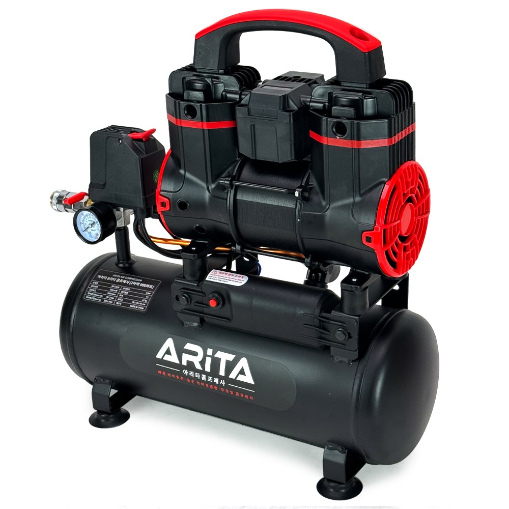 아리타 콤프레샤 8리터 AR-CM08 소형 저소음 무오일 123,000원
