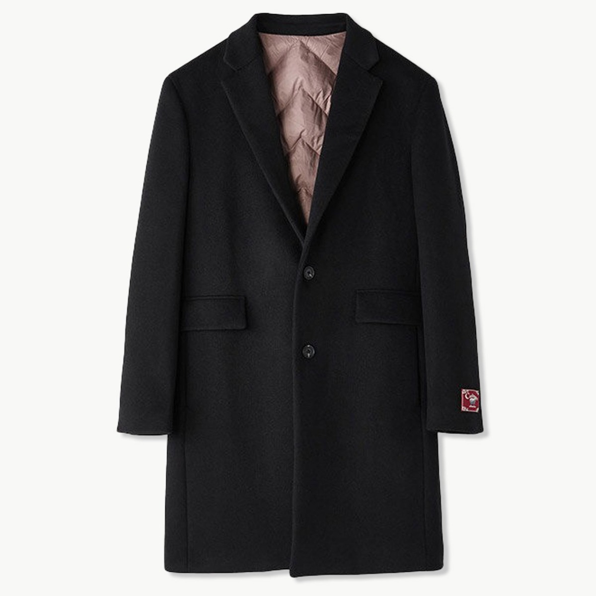 [STCO] 남성 캐시미어 덕다운 내피 코트 베이직핏 블랙 249,000원