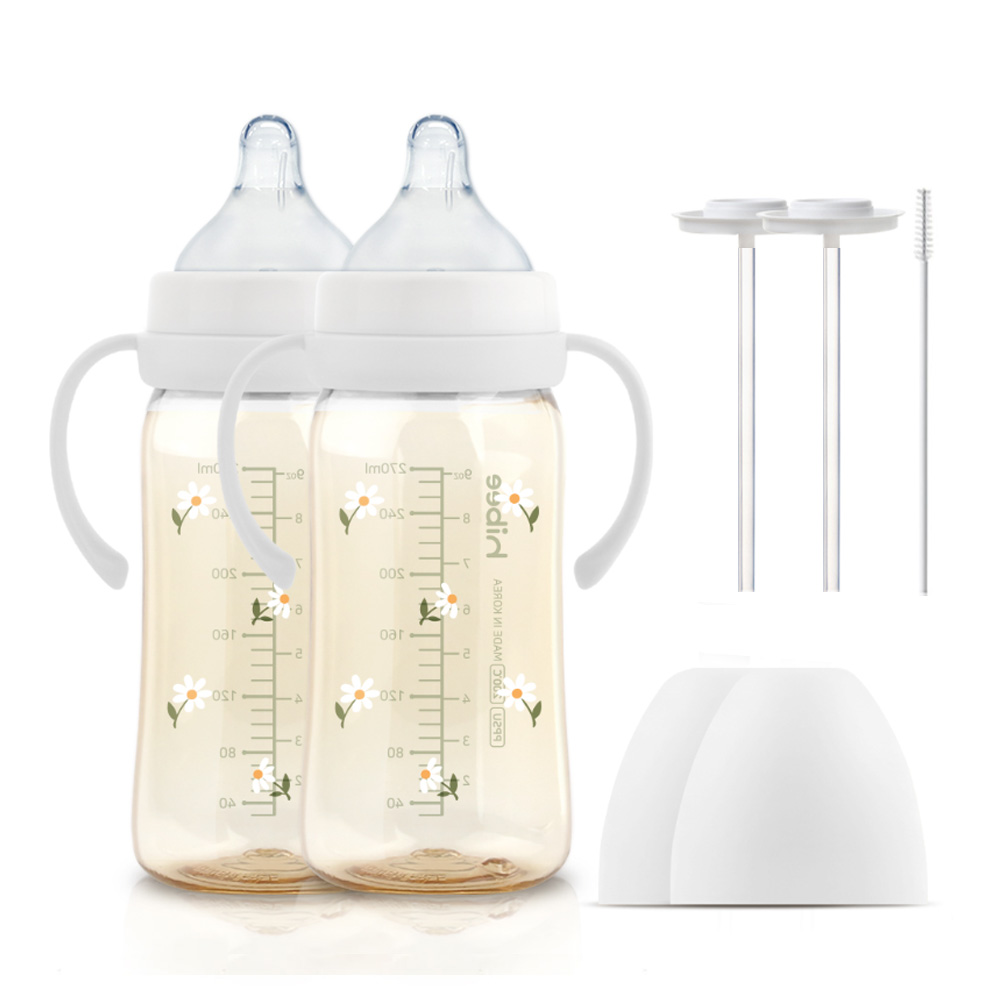 하이비 PPSU 에잇벤트 배앓이방지 젖병 데이지 270ml 트윈팩+핸들2p+추타입2p or 간편타입2p 45,500원