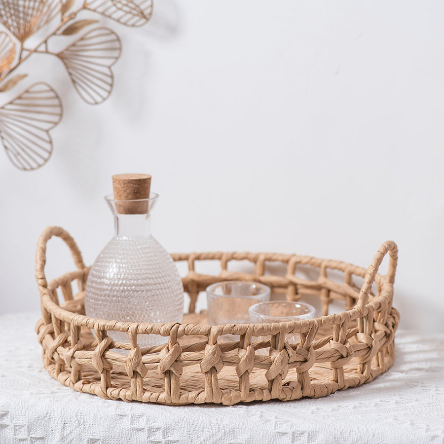 오로리팡 라탄 원형 트레이, 내추럴, 1개 19,680원