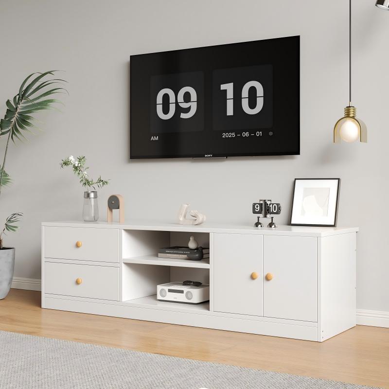 Kurua 거실장 서랍도어+도어형+오픈  TV테이블 거실장 1200 x 340 x 400 mm 47,800원