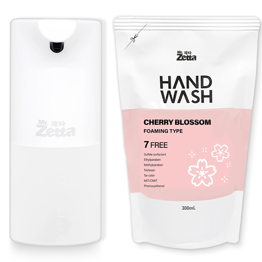 미스터제타 핸드워시 버블 물비누 거품 손 세정제 디스펜서 1개+리필 300mlx1개, 1개, 300ml 21,900원