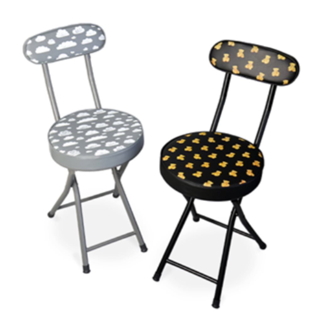 바른햇살 원형쿠션등받이의자 접이식등받이좌식의자 31,600원