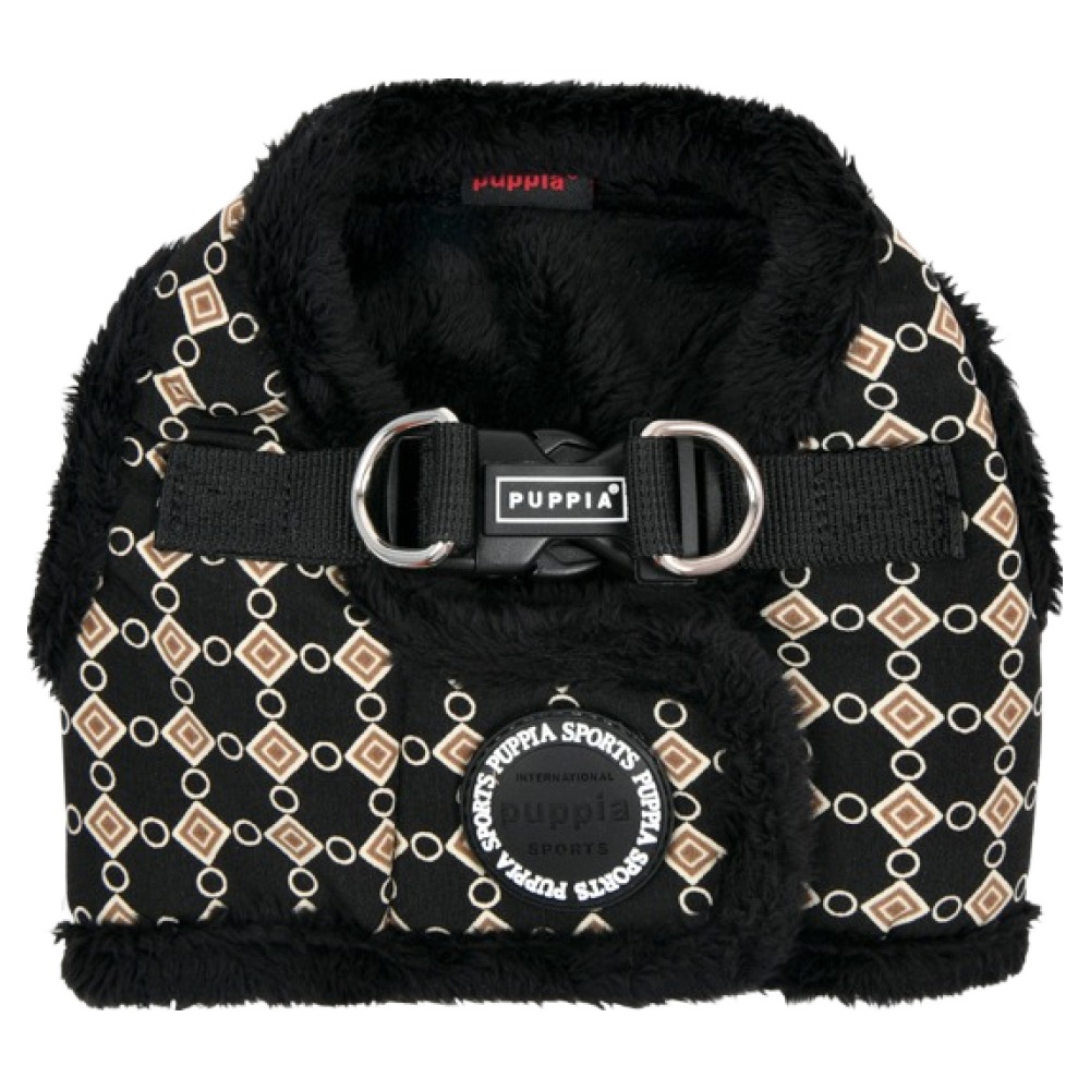 퍼피아 강아지 노블레스 패턴 겨울용 퍼 트리밍 조끼형 하네스 11,690원