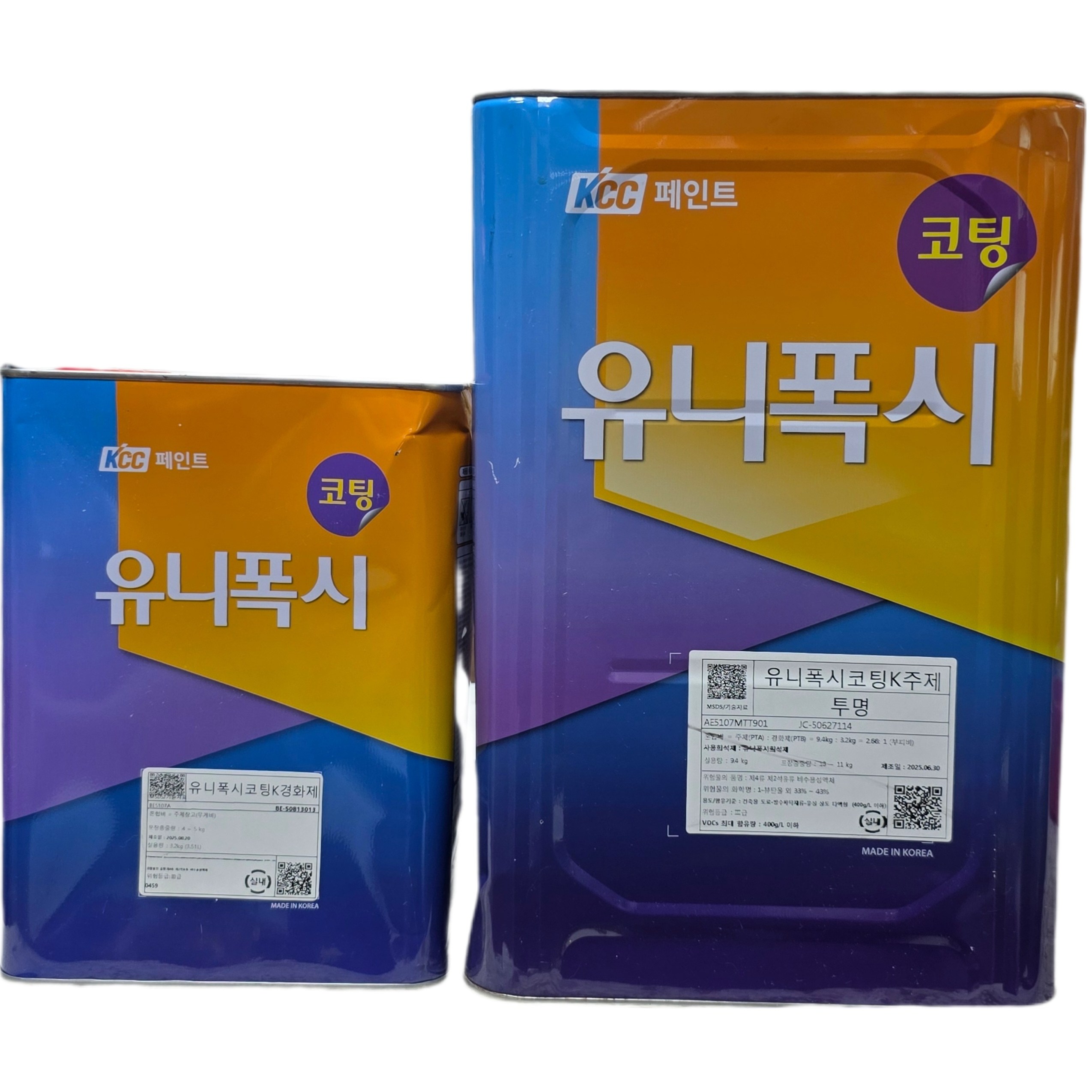 KCC 유니폭시 상도K코팅 투명 바닥재 주차장 물류센터 사무실 창고 방진 분진페인트, 코팅 상도 (투명), 12.8kg, 1개 118,990원