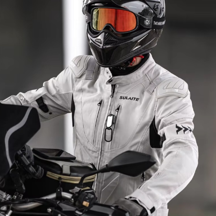 NJBmoto 3계절용 매쉬자켓 오토바이 스쿠터 바이크 잠바 라이딩 점퍼, 크림 132,500원