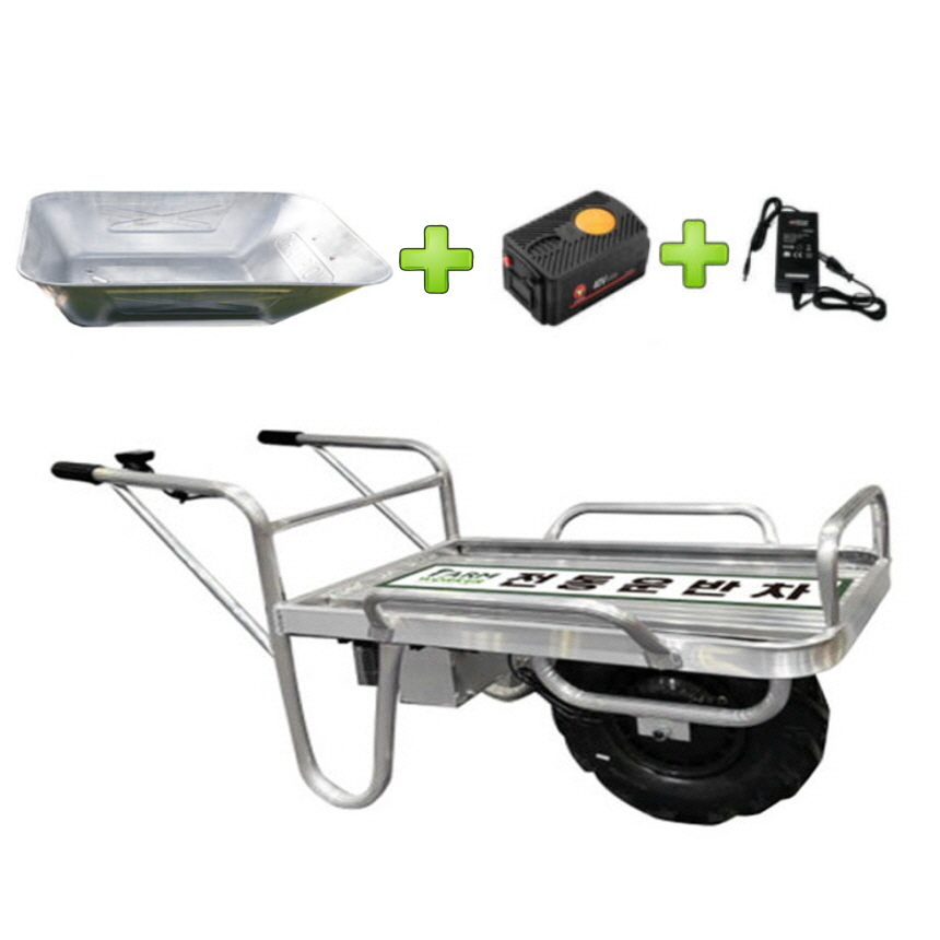 농업용운반기 대덕테크 2륜 40V 알류미늄 프레임 충전식 전동운반차 1,490,000원