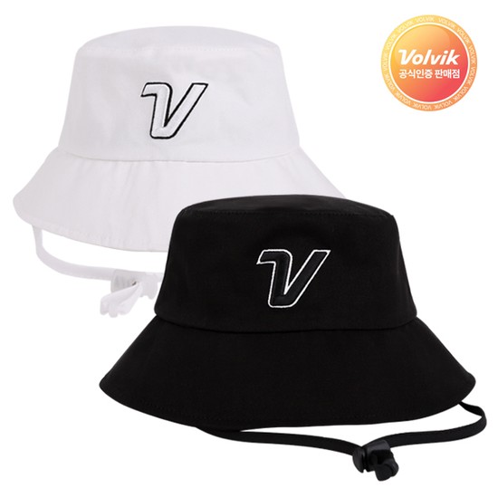 [VOLVIK] 볼빅 V로고 남여공용 프리미엄 골프 버킷햇, 볼빅 버킷햇_블랙, 1개 45,000원