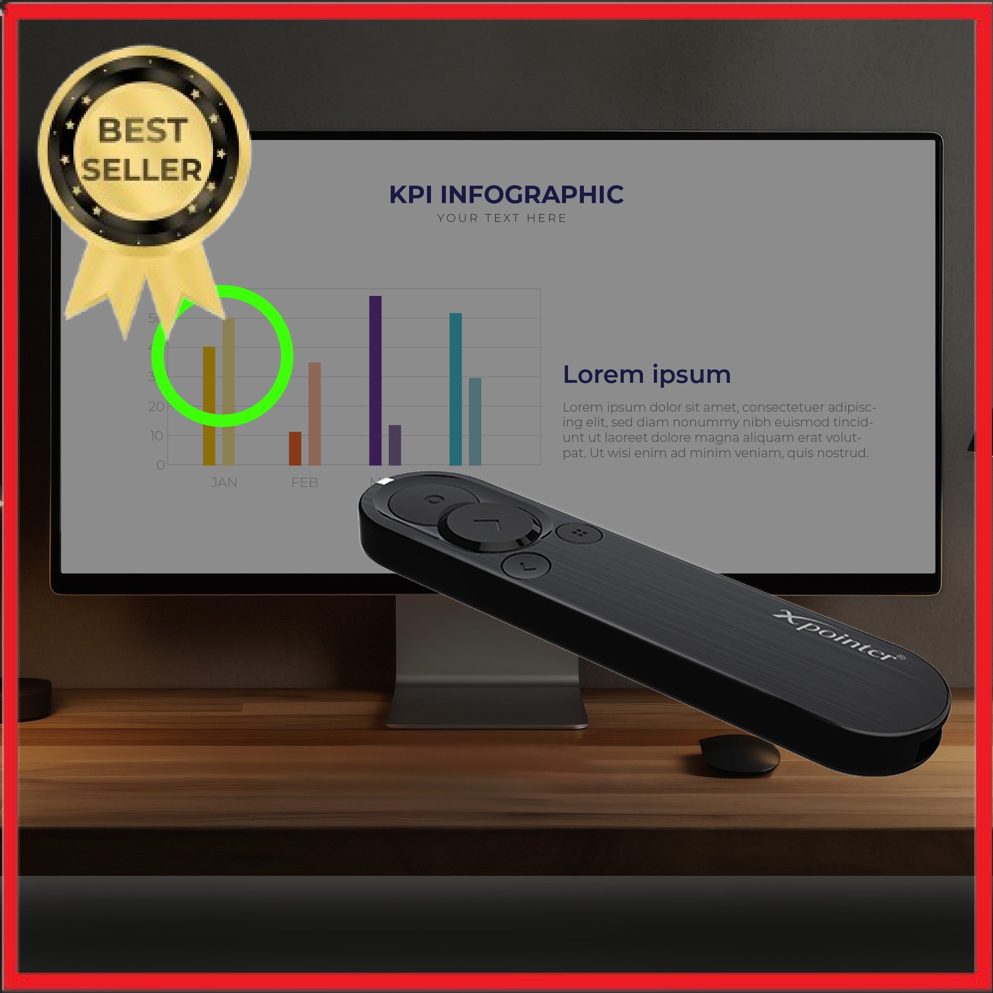 X-pointer [신제품] 무선 프리젠터 이미지포인터, XPM180Y, 단품 52,900원