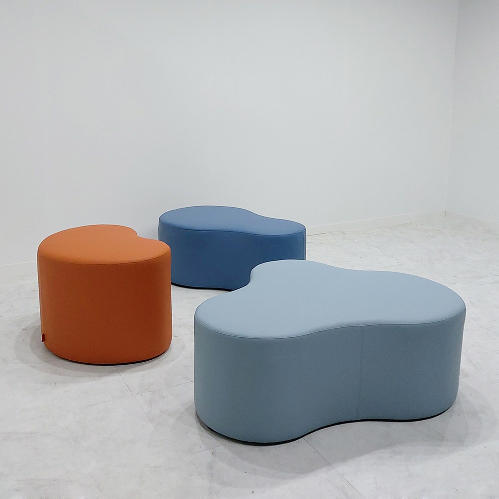 키즈카페 매장 전시장 학교 병원 대기실 로비 의자 벤치 스툴, 아이보리 265,000원