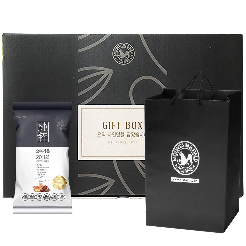 산과들에 순수가온 50입 + 쇼핑백 하루견과류 선물세트 43,740원
