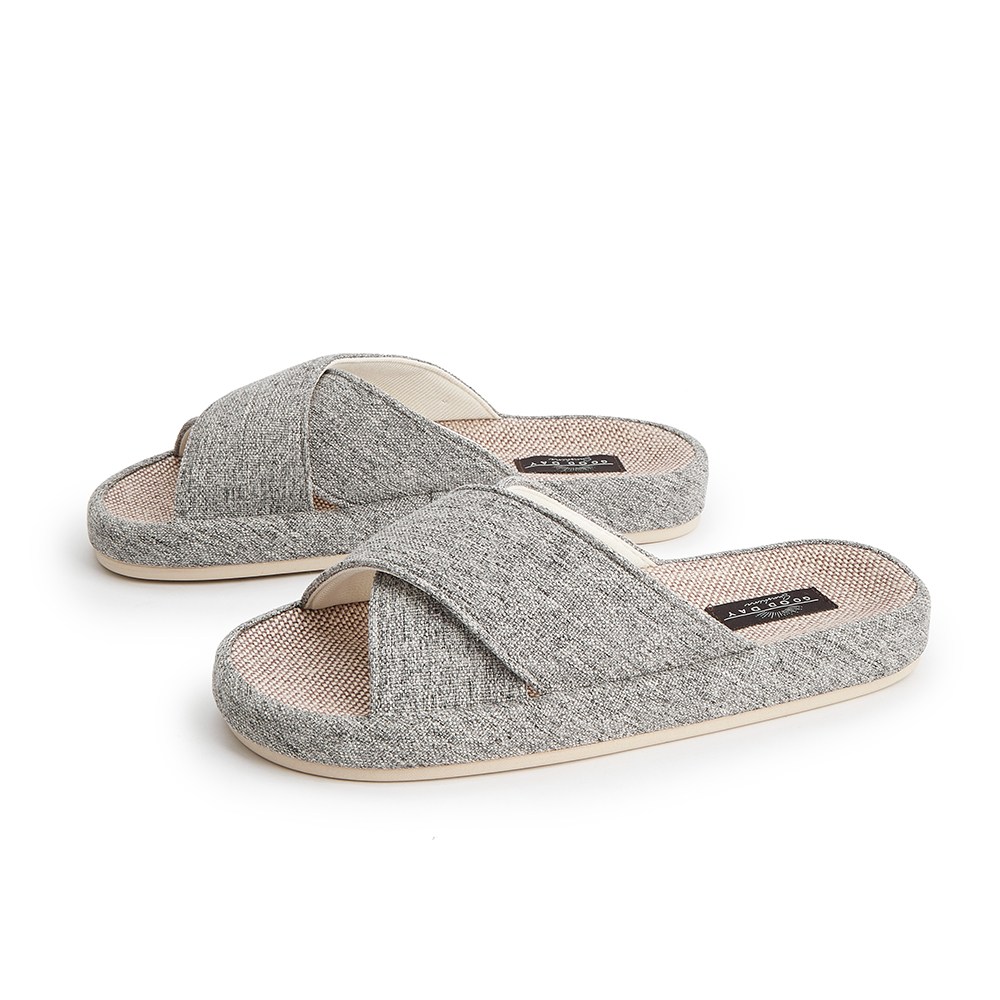 메모리폼 발편한 실내화 실내 거실화 고퀄 사무실 슬리퍼, 1개, 그레이 12,600원