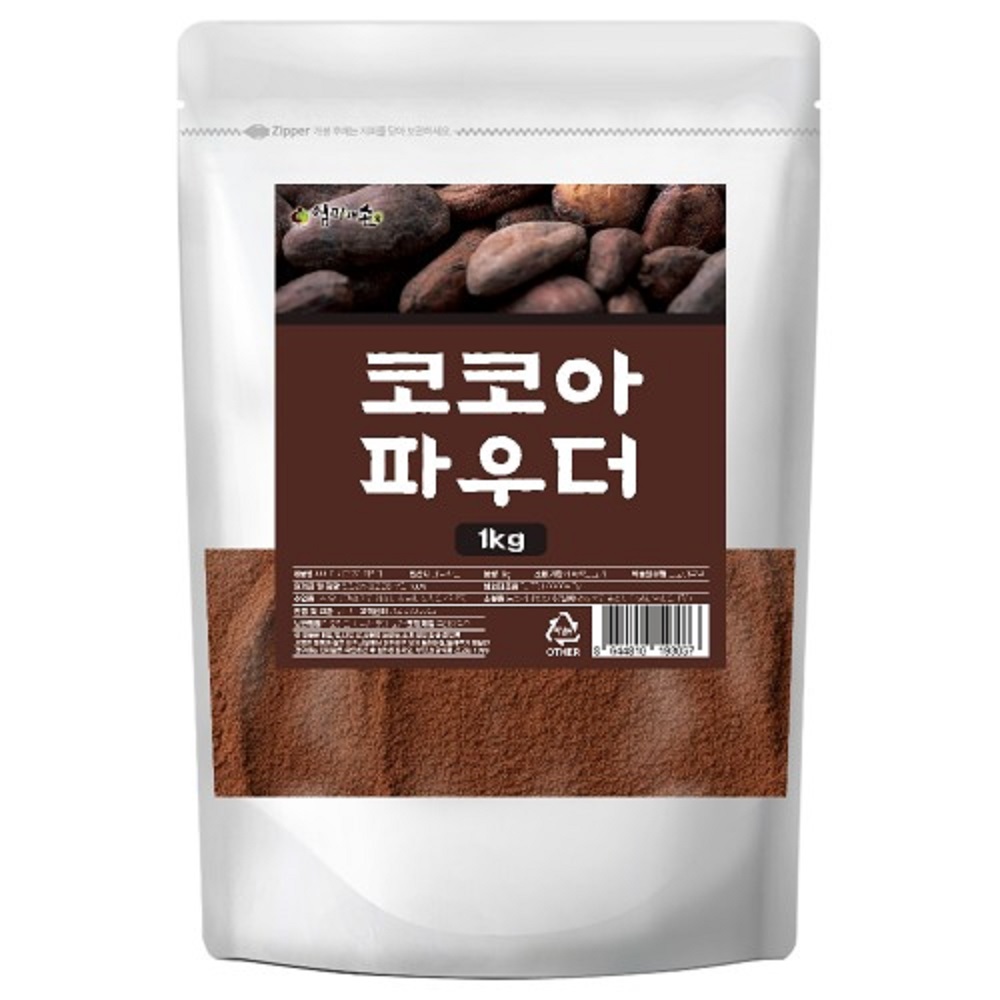 코코아 파우더 무가당 100% 더치 코코아 카카오 가루 부드러운 다크초콜릿 맛 1kg 26,000원