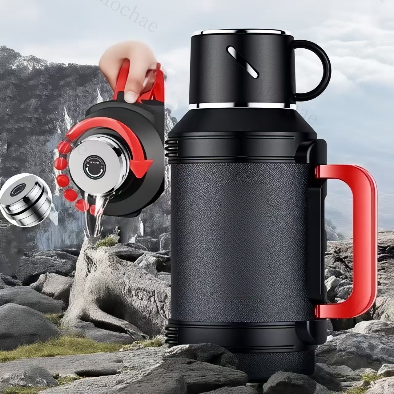 Mochae 대용량 보온병 대형 보온보냉 물통 316스텐 텀블러 휴대용 캠핑물통 운동 등산 용 물병 65,890원