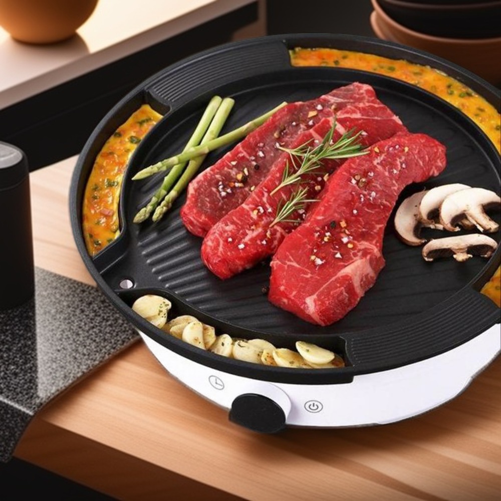 키친플라워 인덕션 가정용 고기 불판 구이팬 계란찜 구이판 35cm 36,000원