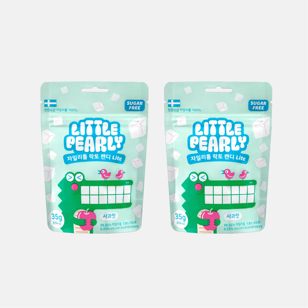 리틀펄리 유아 어린이 자일리톨 장유산균 무설탕 캔디 라이트 사과맛 11,420원