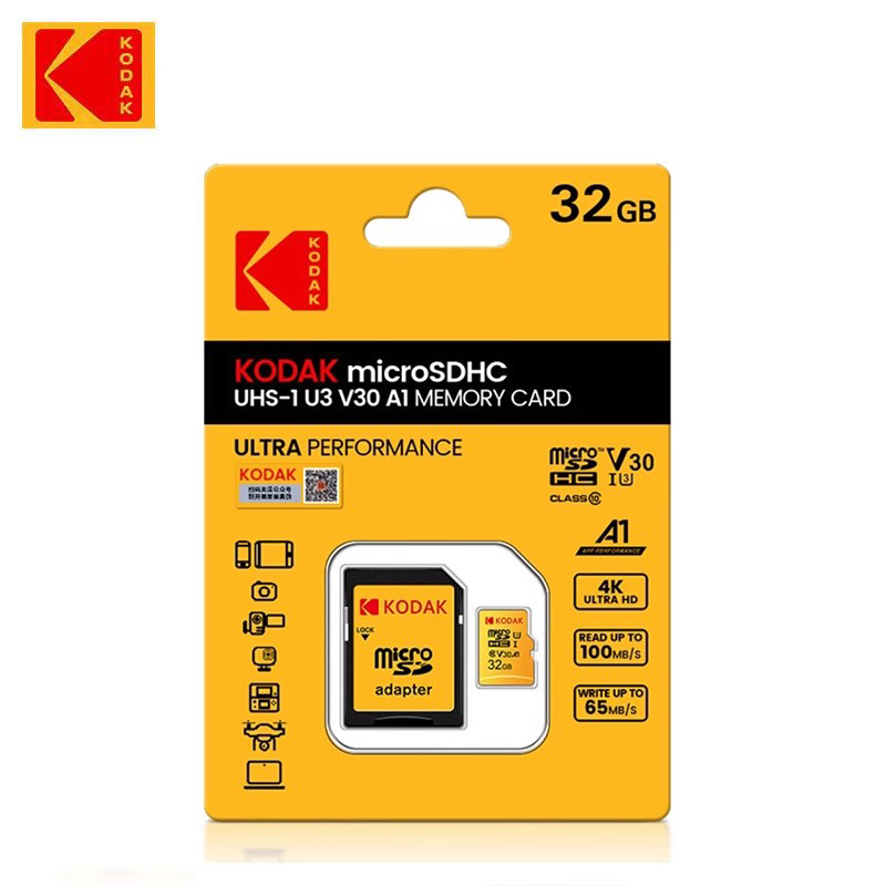 Kodak U3 A1 V30 마이크로 SD 카드 128GB 전화 메모리 19,000원