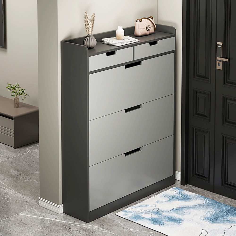 좁은신발장 원목 얇은 서랍장 신발 정리대 틈새 모던 그레이 50x17x110 87,000원