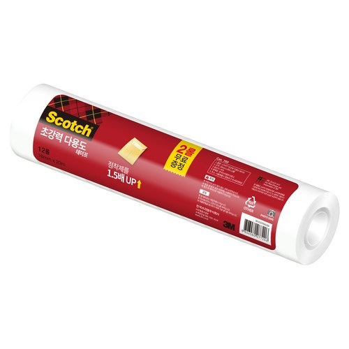 쓰리엠 스카치 초강력 다용도 테이프 리필 18mm x 20m 12롤 66,460원