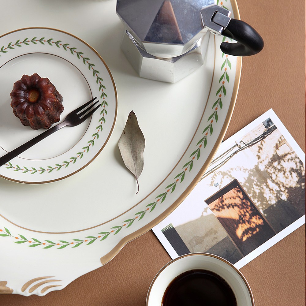 [시라쿠스] 로렐리프 엔틱 타원트레이 M, L 2p 세트 2color, 그린 2p 세트, 2개 37,000원