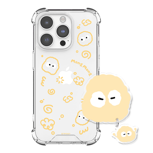 몽몽 두들 젤하드 갤럭시 아이폰 휴대폰 케이스+아크릴톡 세트 9,500원