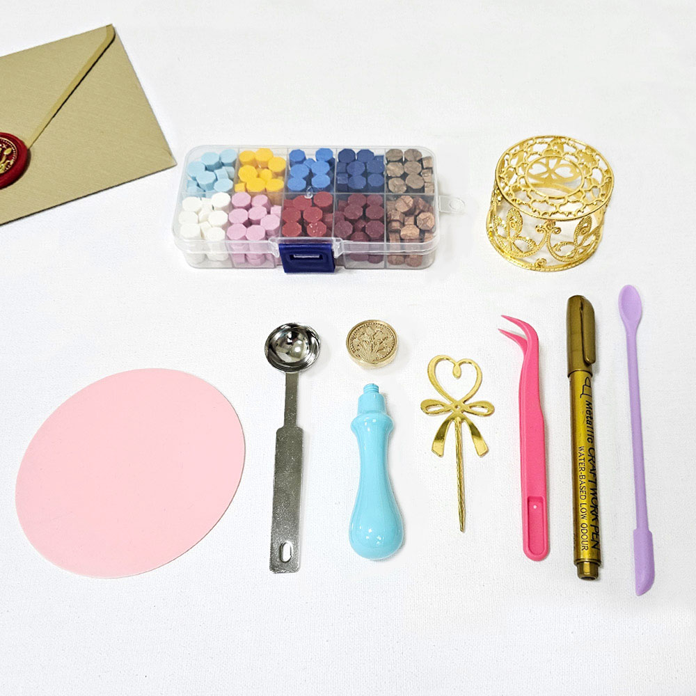 [희모리] 청첩장 다꾸 실속형 입문키트 실링왁스 10종세트 8,500원