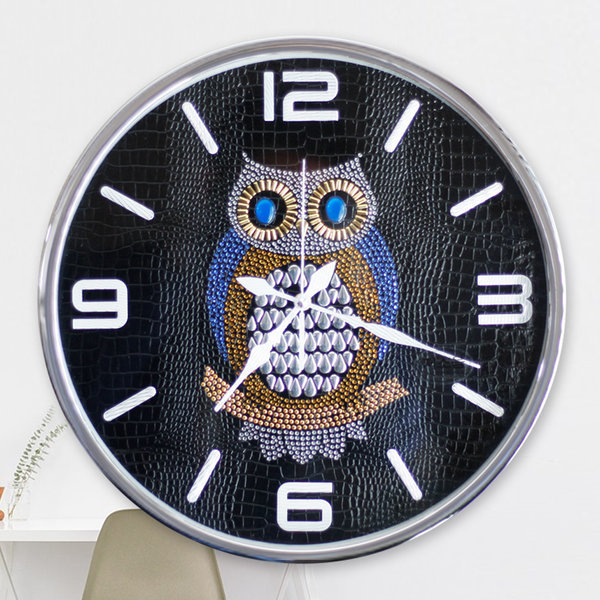 무소음 쥬얼리 행운 부엉이 벽시계 33,800원