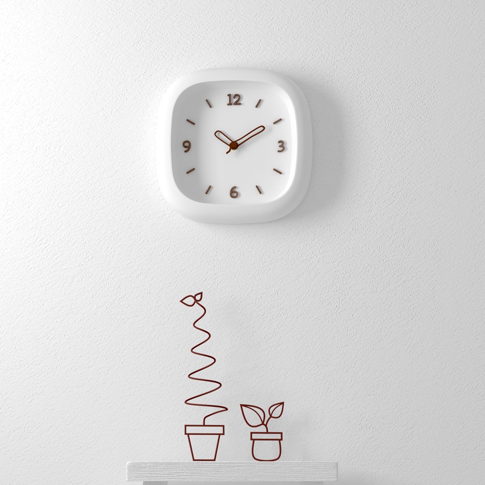 [Ticktock] 틱톡 감성 북유럽 꼬두라미 우드포인트 무소음 벽시계3종, 화이트마시멜로 16,910원