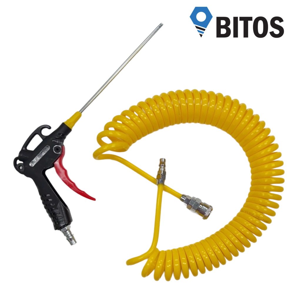 콤프레샤 에어건 200S 에어 코일 호스 8x7M 세트상품 PVC, 1세트 15,900원