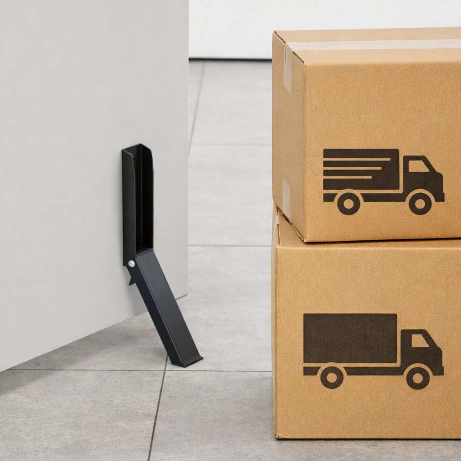 코지플랜 무타공 미끄럼방지 원터치 도어스토퍼, 블랙, 1개 12,100원