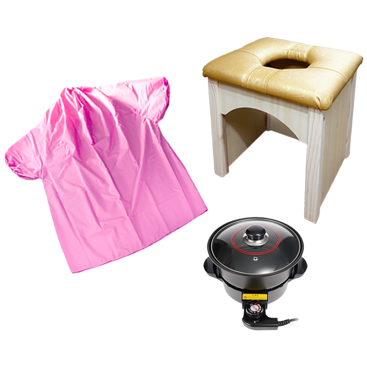 배스퀸 편백원목 좌훈세트 / 좌훈의자+좌훈치마+좌훈냄비, 1개 153,000원