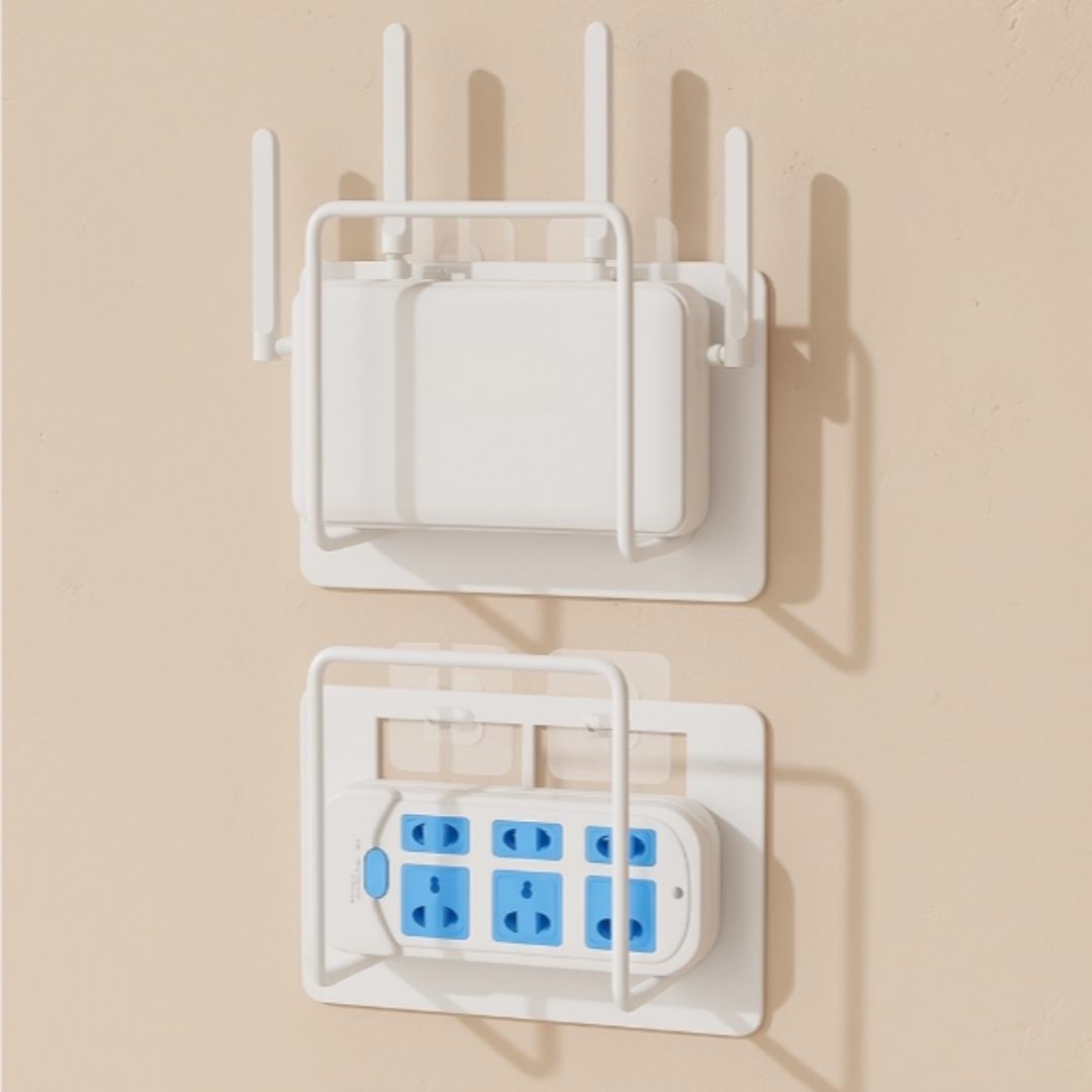무타공 벽부착형 공유기 멀티탭 수납 거치대 선정리함 8,500원