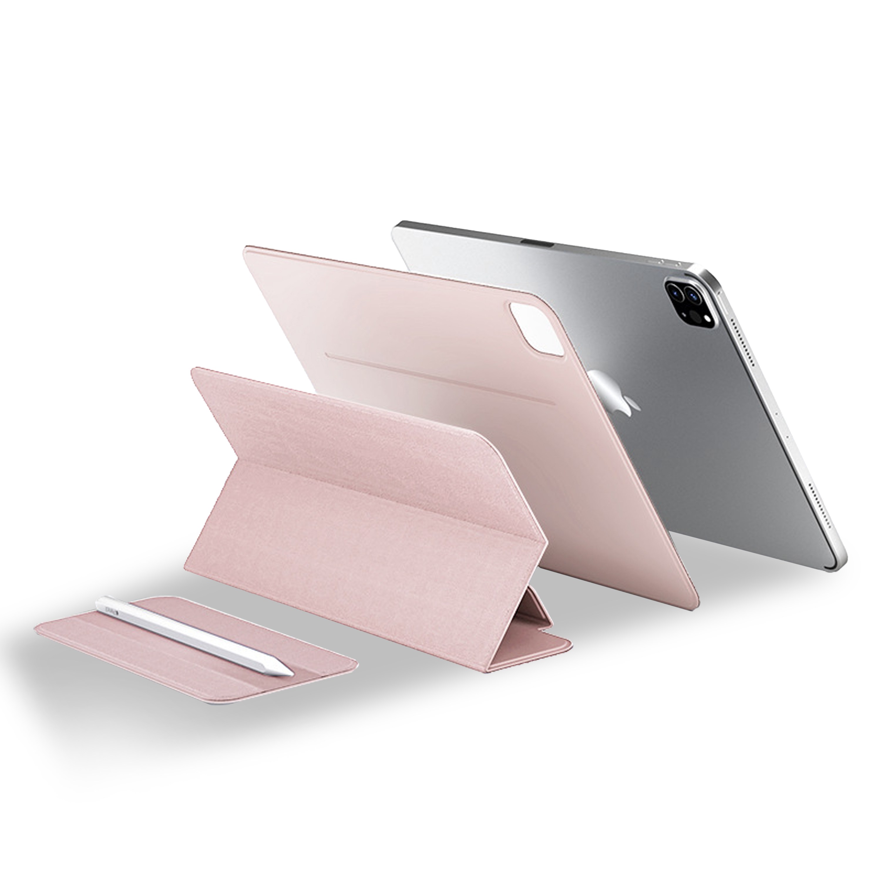 스몰포테이토 아이패드 분리형 마그네틱 폴리오 케이스 + 애플펜슬 커버, 소프트 핑크 23,900원