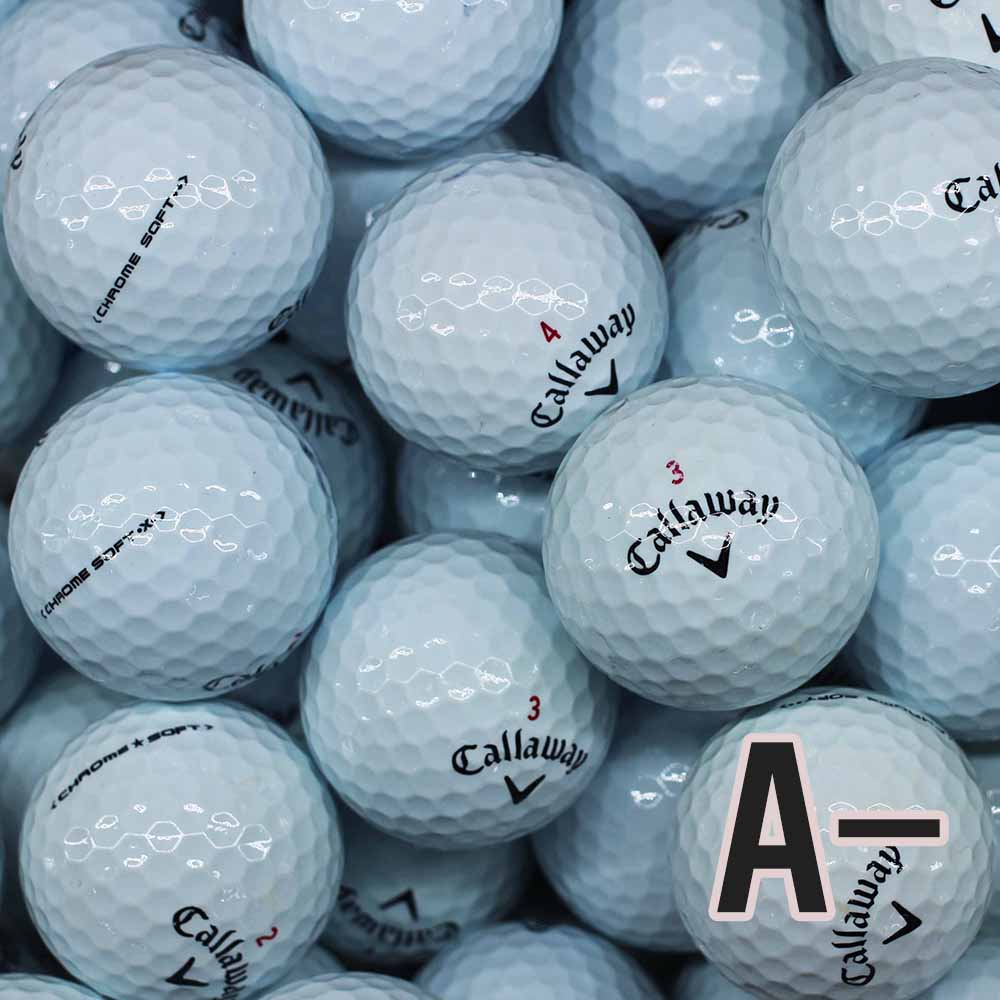 브랜드 로스트볼 A- 100알 모음, 캘러웨이 크롬소프트 화이트 혼합 A-, 100개입, 1개 40,460원