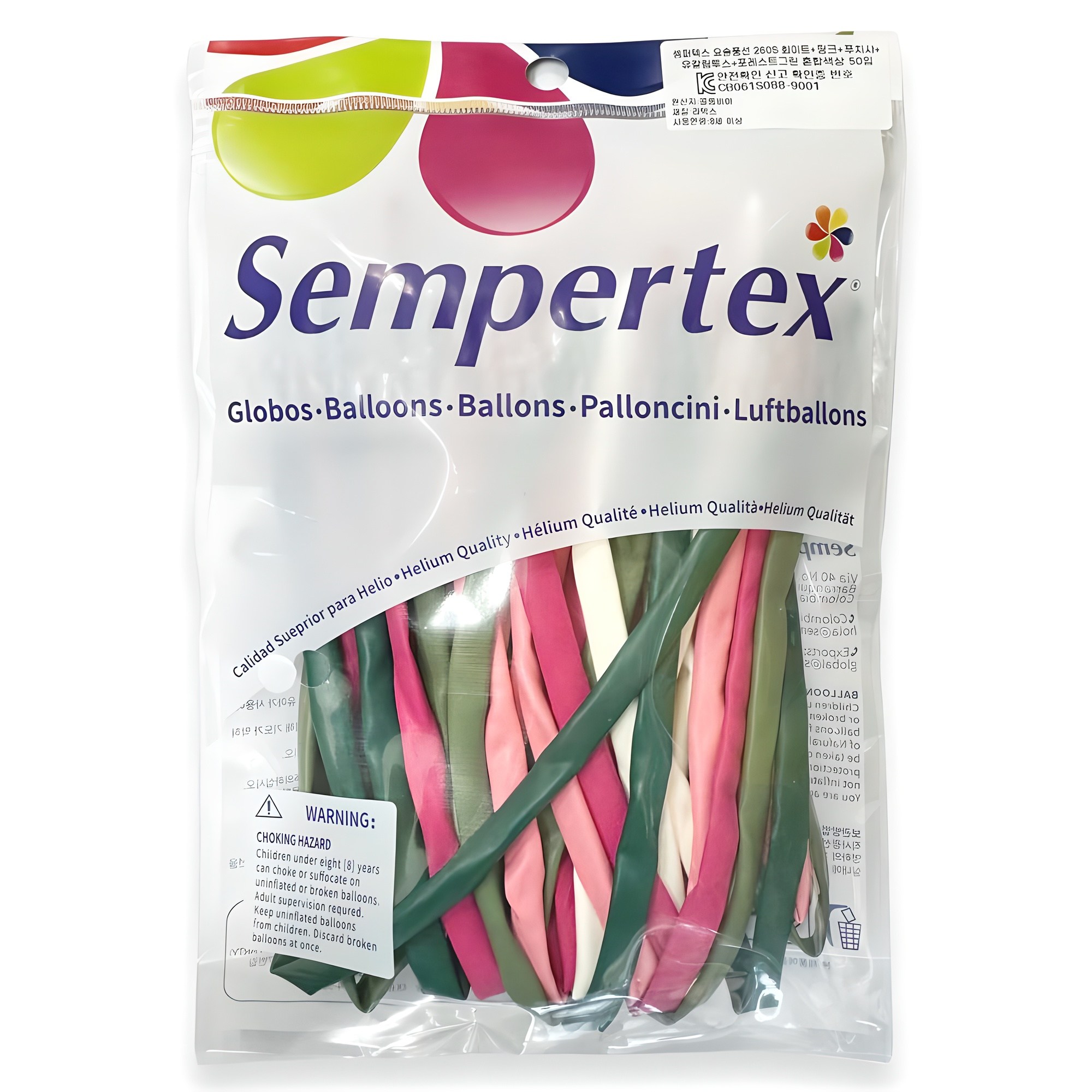 셈퍼텍스 요술풍선 260S 50p 세트 6,360원